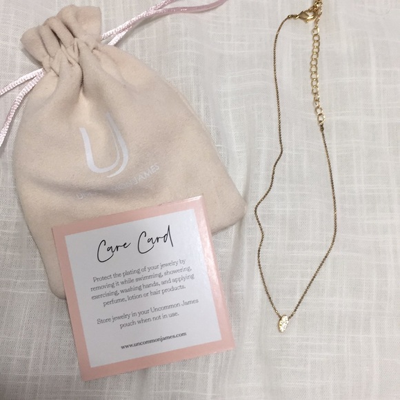 UNCOMMON JAMES BOHO GOLD DAINTY NECKLACE CHOKER BRUSHED GOLD VINTAGE GOLD ADJUST - Picture 5 of 12